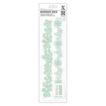 Tesco Xcut Border Dies - Floral Borders, Silver, Set of 2 offer