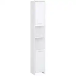 Tesco HOMCOM Storage Cabinet For Bathroom Bedroom Freestanding w/Door offer