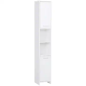 Tesco HOMCOM Storage Cabinet For Bathroom Bedroom Freestanding w/Door offer