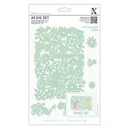 Tesco Xcut Die Set (7pcs) - Folk Floral Scene, Silver, A5 offer