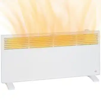 Tesco HOMCOM 2000W Panel Heater, Low Energy Electric Heater for Home offer