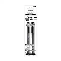 Tesco Copic Multiliner Calligraphy, Black, Set of 2 offer