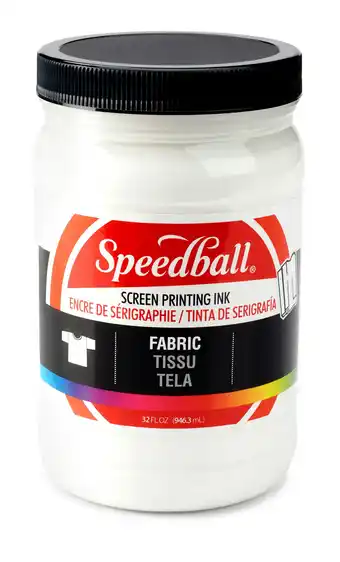 Tesco Speedball Fabric Screen Printing Ink, White, 32oz offer