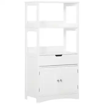 Tesco kleankin Bathroom Floor Storage Cabinet Kitchen Sideboard offer