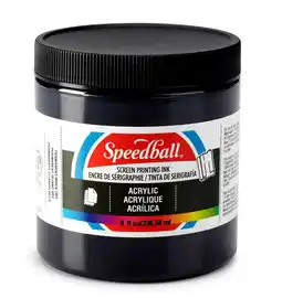 Tesco Speedball Acrylic Screen Printing Ink, Black, 8oz offer