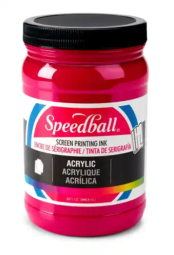 Tesco Speedball Acrylic Screen Printing Ink, Process Magenta, 32oz offer