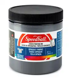 Tesco Speedball Opaque Fabric Screen Printing Ink, Black Pearl, 8oz offer