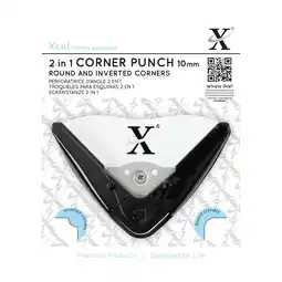 Tesco Xcut Corner Punch - 2 In 1, Black & White, 10mm Radius offer