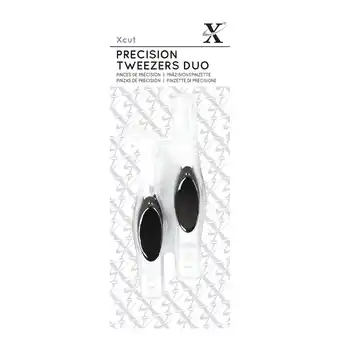 Tesco Xcut Precision Tweezers, Black & White, Pack of 2 offer