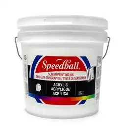 Tesco Speedball Acrylic Screen Printing Ink, White, Gallon offer