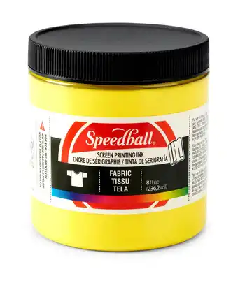 Tesco Speedball Fabric Screen Printing Ink, Yellow, 8oz offer