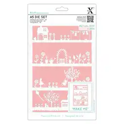 Tesco Xcut Dies (5pcs) - House & Garden, Silver, A5 offer