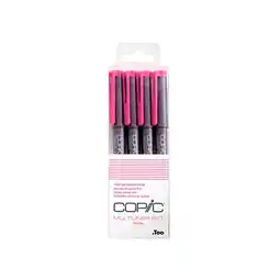 Tesco Copic Multiliner, Pinkish White, Set of 4 offer