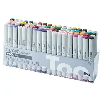 Tesco Copic Sketch Set E, Multicoloured, 72 Pens offer