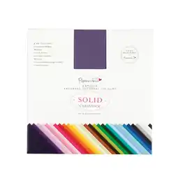 Tesco Papermania Premium Colossal Cardstock, Multicoloured, 6 x 6, 75 Sheets offer