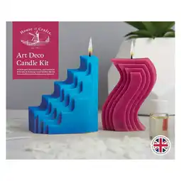 Tesco House of Crafts Candle Making Art Deco, Multicoloured, Single Craft Kit offer