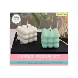 Tesco Simply Make Make Your Own Candle, 9 Ball Cube, Single Craft Kit offer