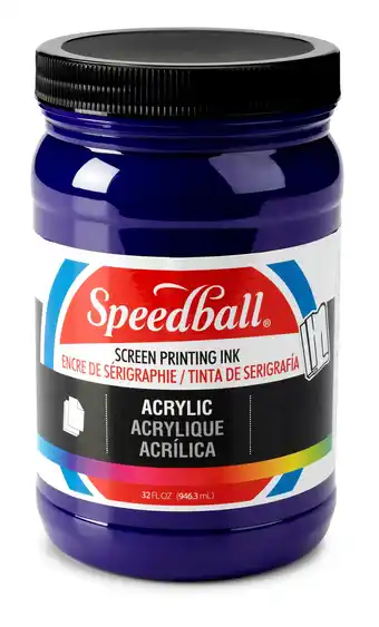 Tesco Speedball Acrylic Screen Printing Ink, Violet, 32oz offer