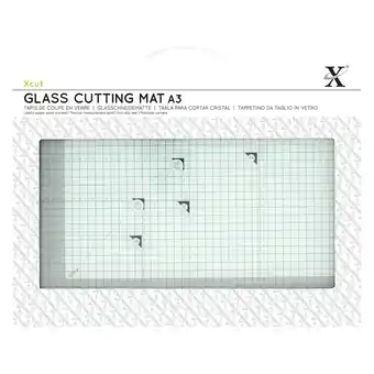 Tesco Xcut Tempered Glass Cutting Mat, Black & White, A3 offer