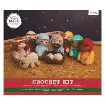 Tesco Simply Make Nativity Crochet, Multicoloured, Single Craft Kit offer