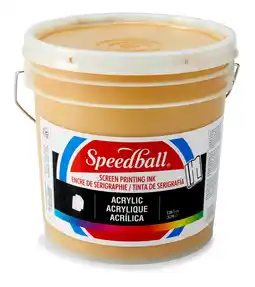 Tesco Speedball Gallon Acrylic Screen Printing Ink, Gold, 3.78litres offer