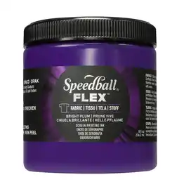 Tesco Speedball Flex Screen Printing Fabric Ink, Bright Plum, 8oz offer