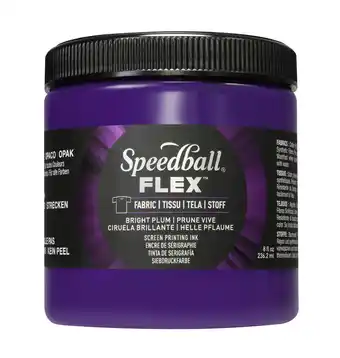 Tesco Speedball Flex Screen Printing Fabric Ink, Bright Plum, 8oz offer