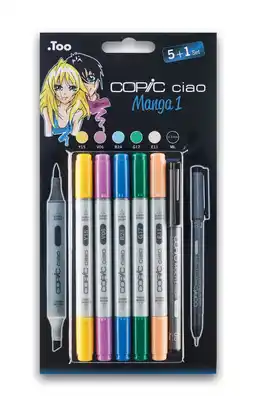 Tesco Copic CIAO Marker Marker & Multiliner, Set Manga 1, Set of 5 + 1 offer