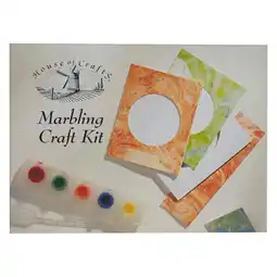 Tesco House of Crafts Marbling Craft, Multicoloured, Single Craft Kit offer