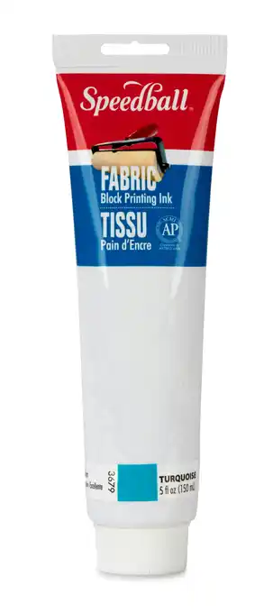 Tesco Speedball Fabric Block Printing Ink, Turquoise, 5oz offer