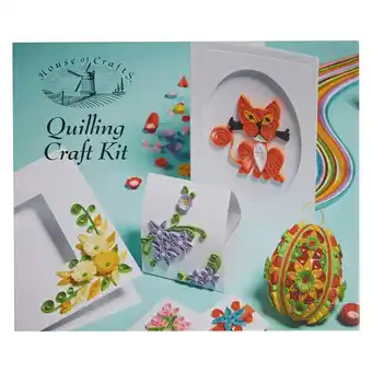 Tesco House of Crafts Quilling Craft, Multicoloured, Single Craft Kit offer