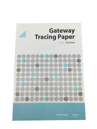 Tesco Gateway Natural Tracing Paper Pad A2 112gsm 50 Sheets offer