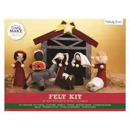 Tesco Simply Make Felt Nativity Scene, Multicoloured, Single Craft Kit offer