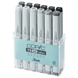 Tesco Copic Marker Pen, Neutral Gray, Set of 12 offer