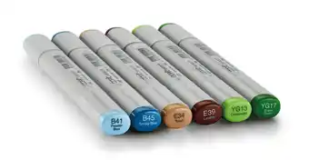 Tesco Copic Sketch Marker Pen, Skin Tones, Set of 6 offer