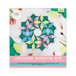 Tesco Simply Make Origami Wreath, Spring, Single Craft Kit offer