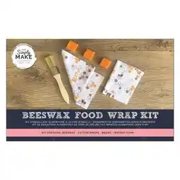 Tesco Simply Make Beeswax Food Wrap, Multicoloured, Single Craft Kit offer