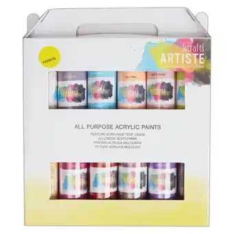 Tesco Artiste Acrylic Pack (12 Pack), Mutlicoloured, 2Oz offer