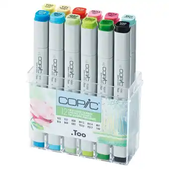 Tesco Copic Marker Pen, Summer, Set of 12 offer