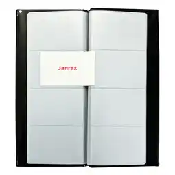 Tesco 80 Pocket Black Name Business Card Holder by Janrax offer