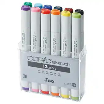 Tesco Copic Sketch Basic Set, Multicoloured, 12 Pens offer