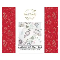 Tesco Bee & Bumble Cardmaking, Enchanted Swan, Multicoloured, Single Craft Kit offer