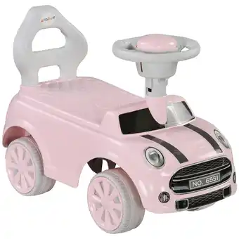 Tesco AIYAPLAY Ride On Car Foot To Floor Sliding Car w/ Air Horn - Pink offer