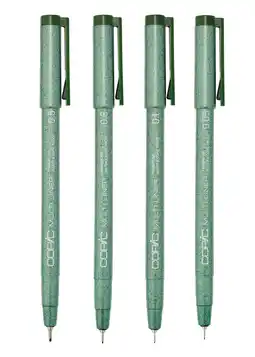 Tesco Copic Multiliner, Olive, Set of 4 offer