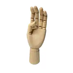 Tesco Small Wooden Left Hand Manikin 18cm (7) offer