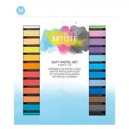 Tesco Artiste Pastels, Multicoloured, Pack Of 24, Soft offer