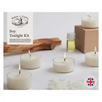 Tesco House of Crafts Soy Tealight, Beige, Single Craft Kit offer