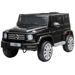 Tesco HOMCOM Mercedes Benz G500 12V Kids Electric Ride On Car w/ Remote Control Black offer