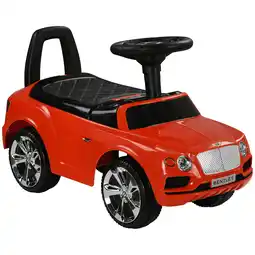 Tesco AIYAPLAY Bentley Licensed Ride on Car, Foot to Floor w/ Music Horn - Red offer