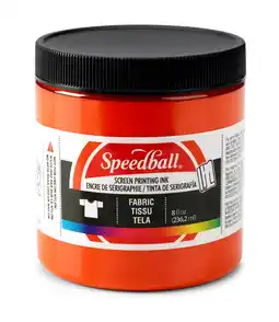 Tesco Speedball Fabric Screen Printing Ink, Orange, 8oz offer